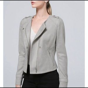 WHBM Faux-suede Moto Jacket- New pics! 🌸